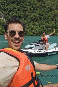 Jet ski on Langakwi