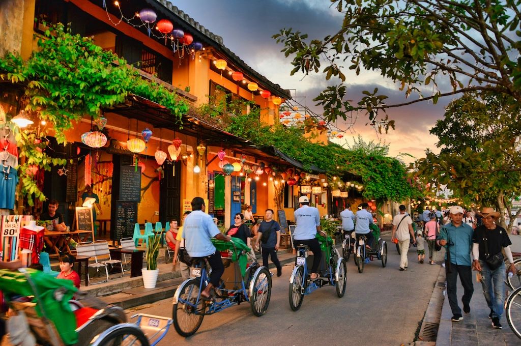 Night Trip to Hoi An Hoi An riverside glowing at night