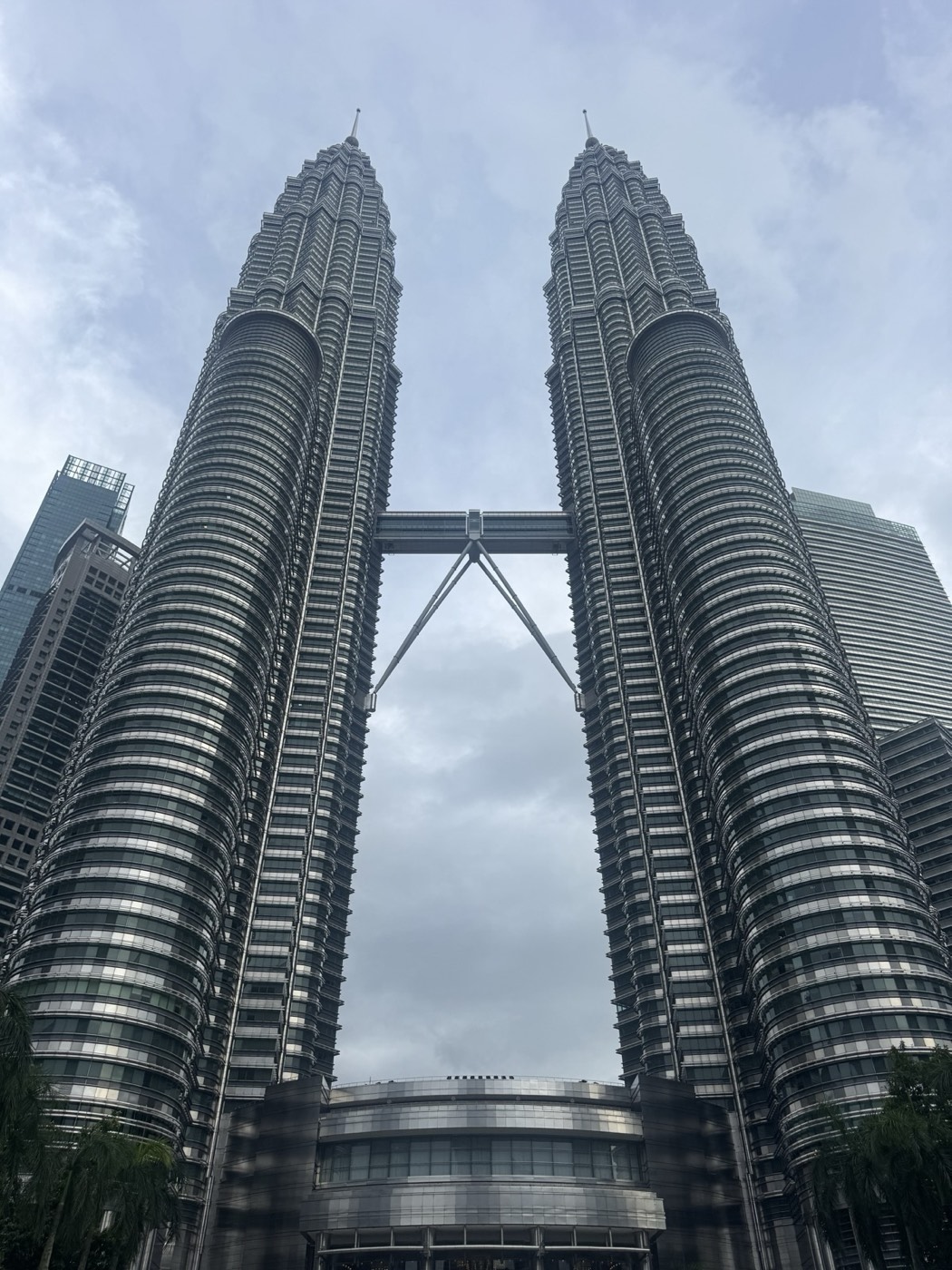 The Petronas Twin Towers and skybridge in Kuala Lumpur